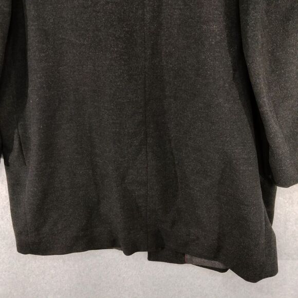 Pronto Uomo Pea Coat Mens Size 44R 100% Wool Black Lined Button Down Pro Work - Picture 10 of 11